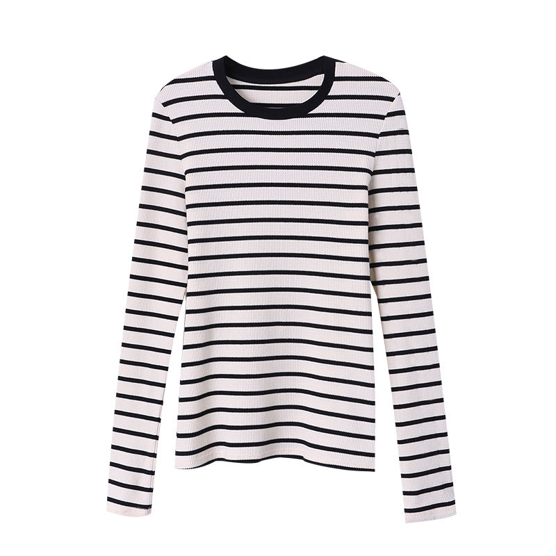 Kvindemor Long Sleeve Shirt med Stribet Mønster Stilla