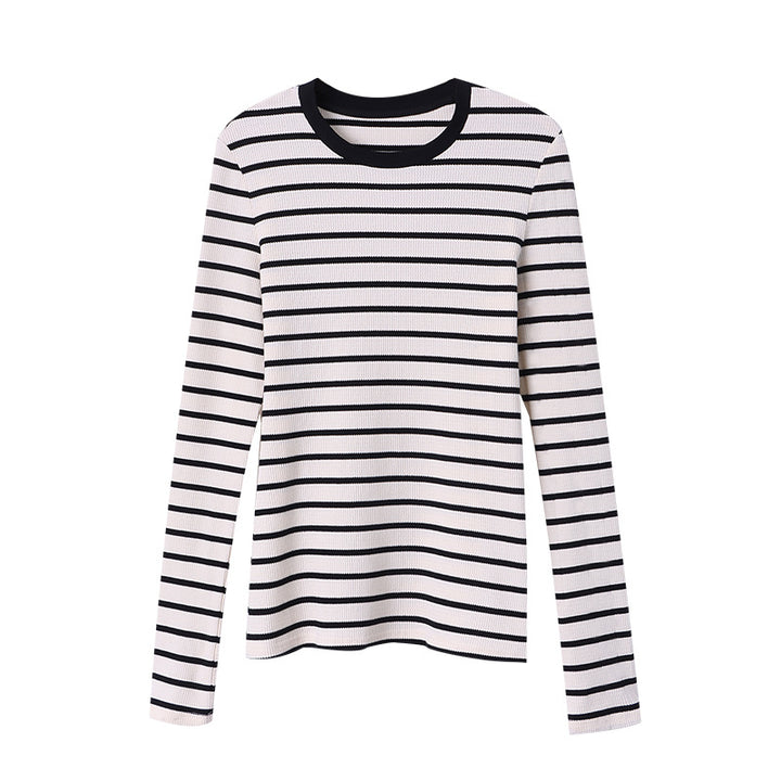 Kvindemor Long Sleeve Shirt med Stribet Mønster Stilla