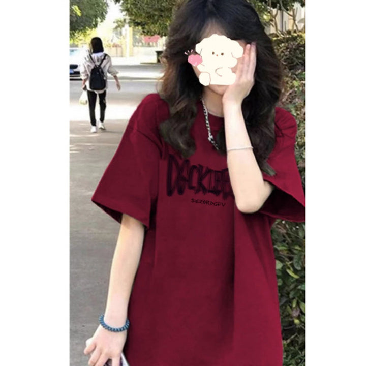 Dame Casual Oversize Grafik T-Shirt Stilla
