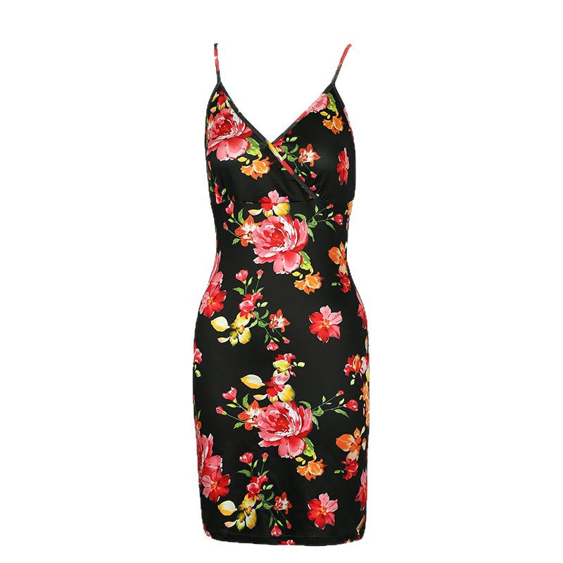 Dame Floral Wrap Kjole Skovae