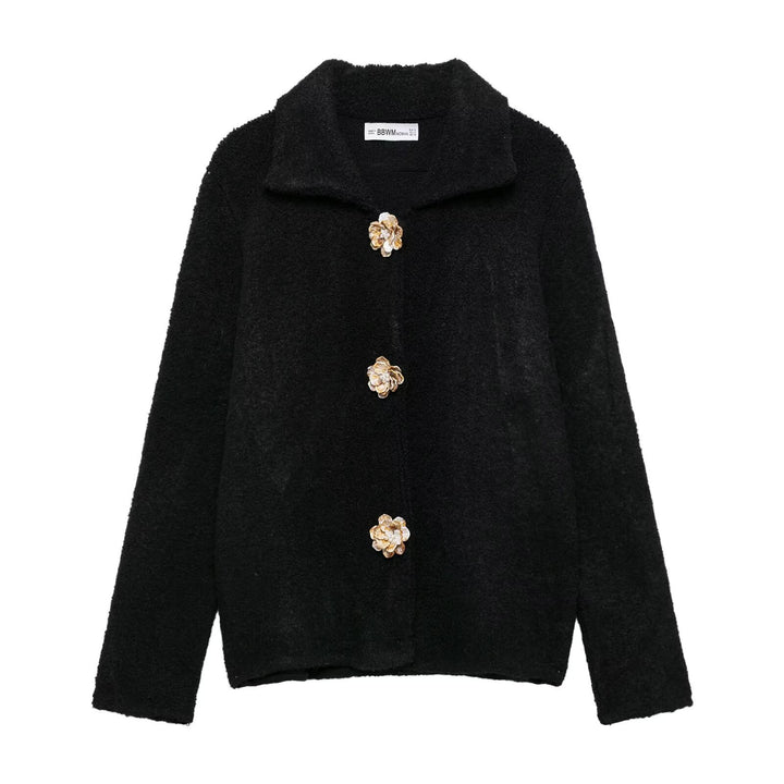 Femme Cozy Boucle Strikjakke Stilla