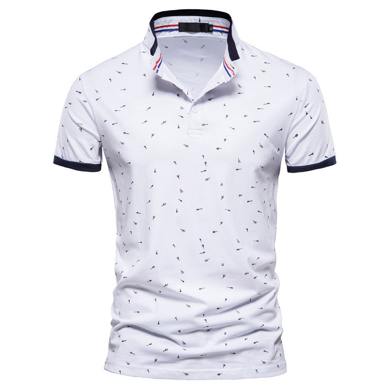 Herrer polo skjorte med moderne mønster Stilla