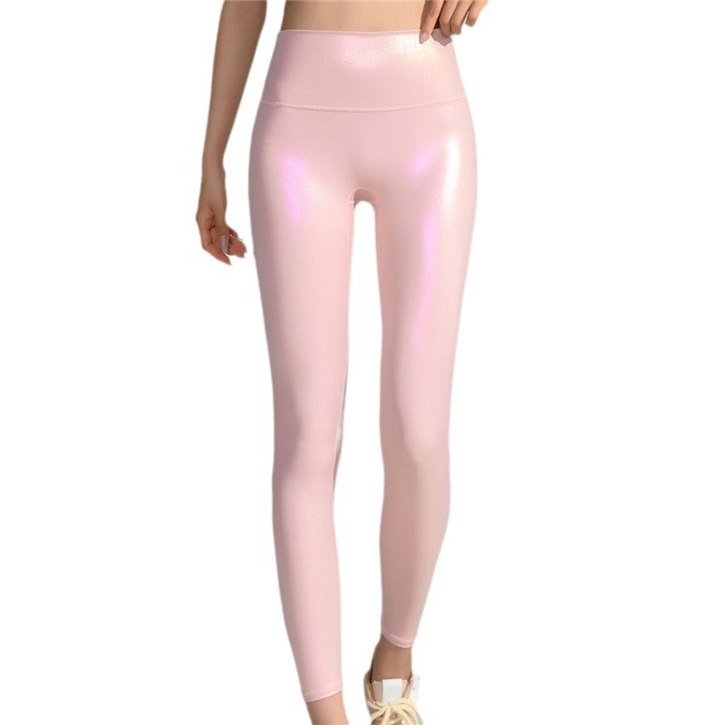 Dame Højtaljede Shimmer Leggings Stilla