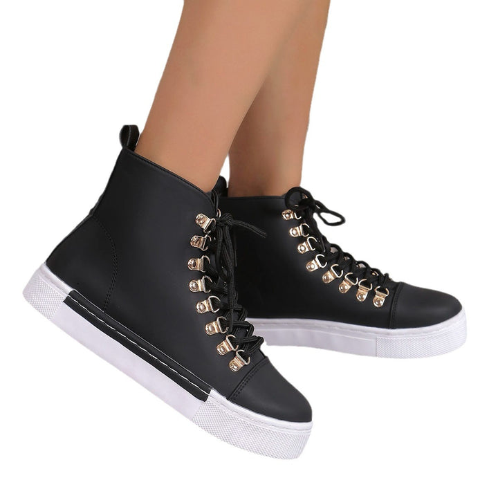Dame Sneakerboots med moderigtigt snørrebåndsdesign og højkvalitets metalaccenter Stilla