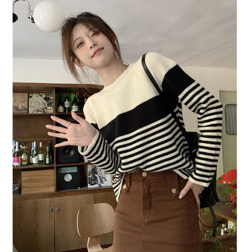 Kvinders afslappede stribede sweater Stilla