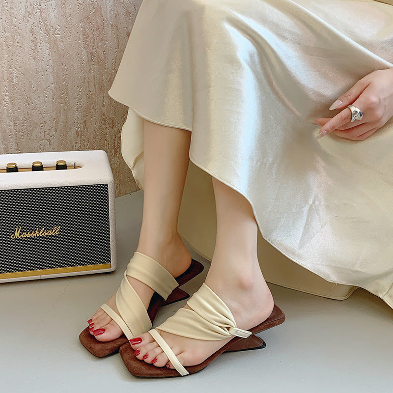 Dame stilfulde komfort-slide-sandaler Stilla