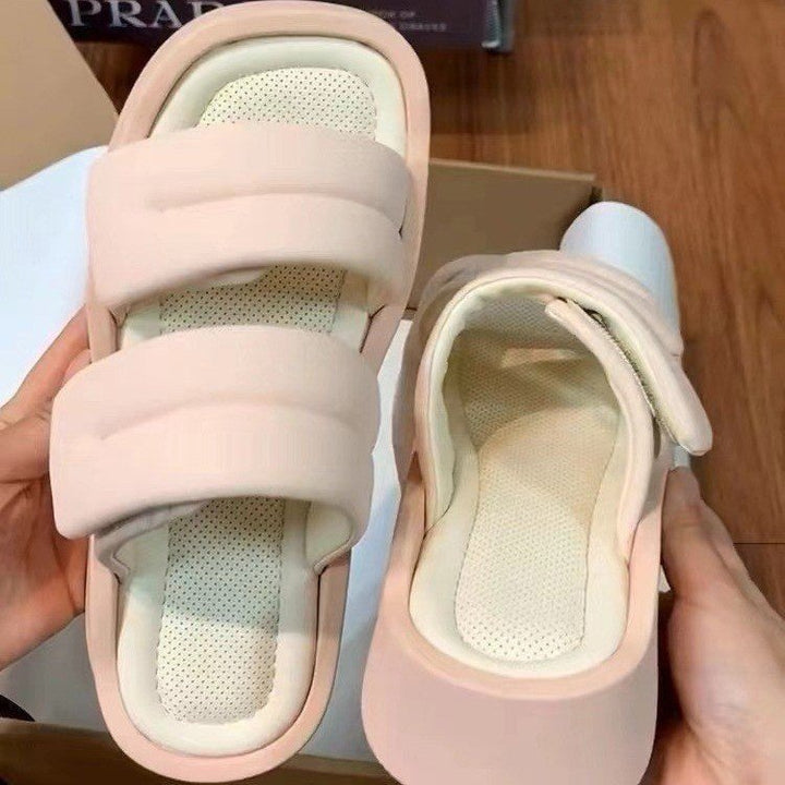 Dame slippers med brede stropper og ergonomisk fodseng Stilla