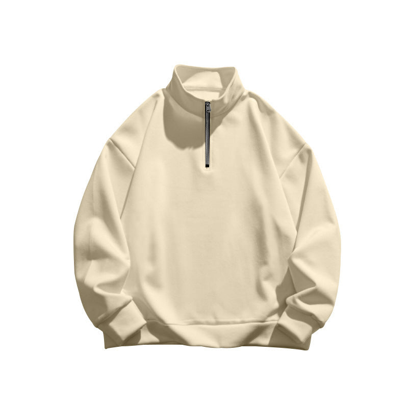 Dame sweatshirt med halv lynlås og oversized pasform Stilla