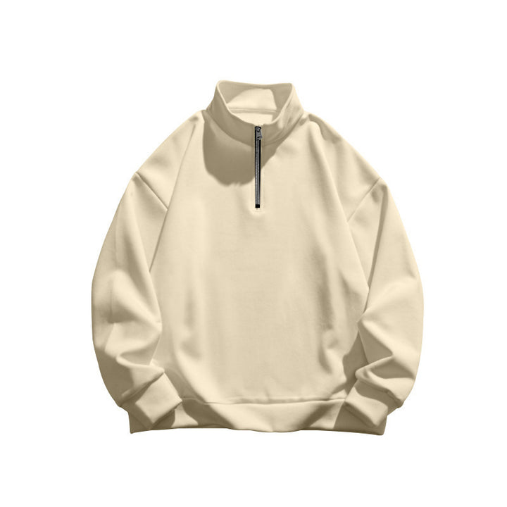 Dame sweatshirt med halv lynlås og oversized pasform Stilla