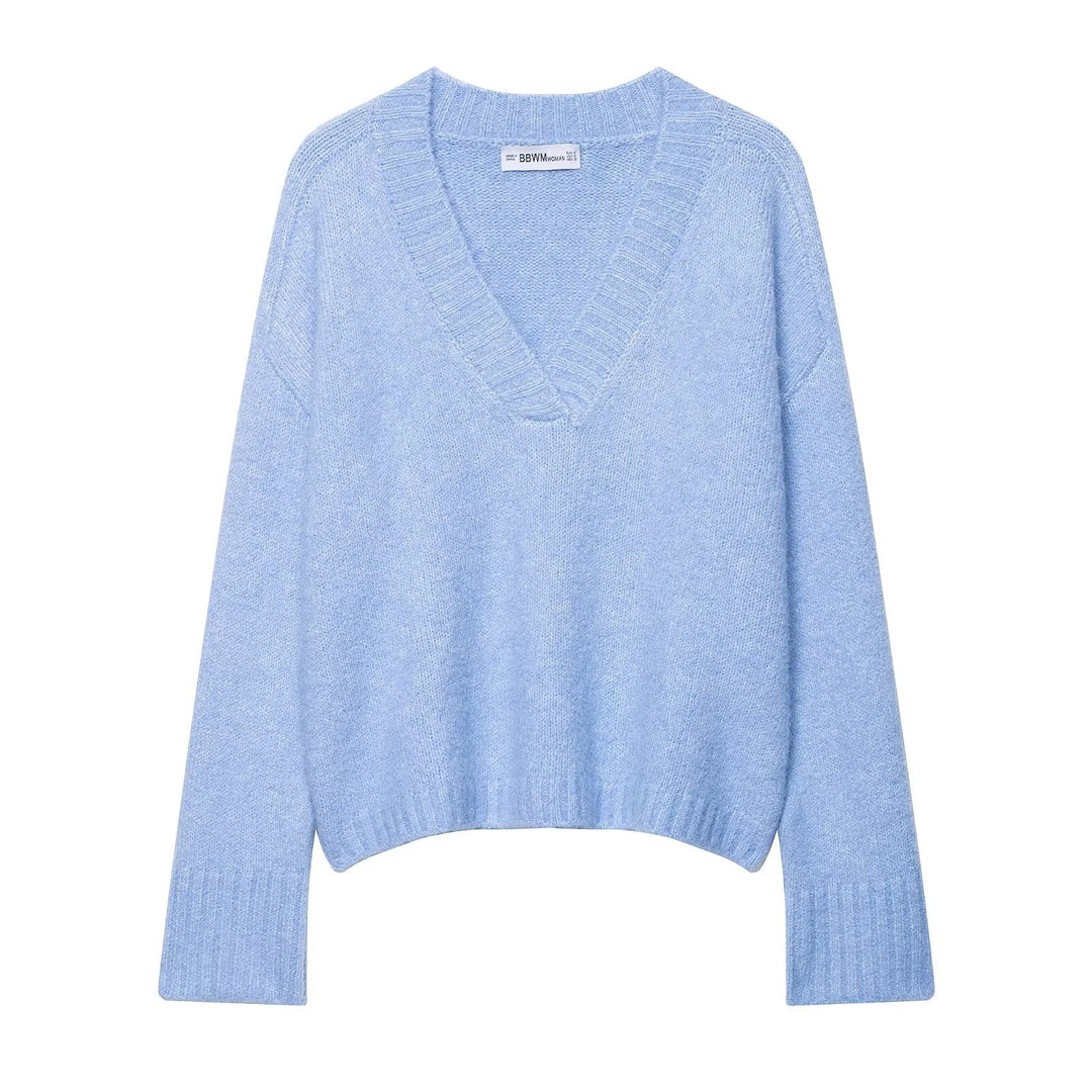 Kvinders V-hals Sweater Stilla