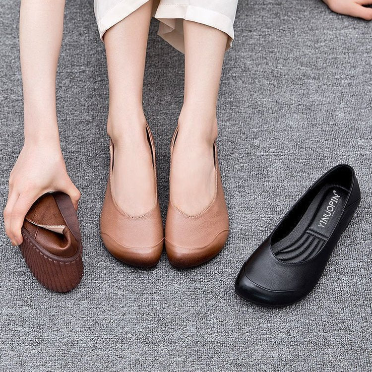 Dame nan elegante Slipper-Ballerina med ergonomisk komfortfod seng og diskret pynte søm Skovae