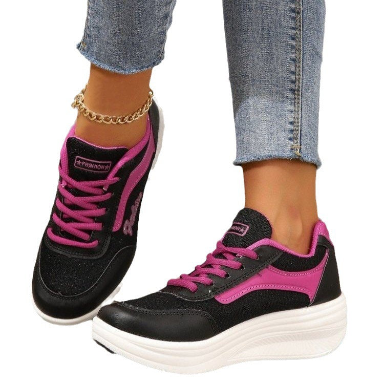 Dame Sporty løbe-sneakers med åndbar mesh-overflade og blød dæmpning Stilla