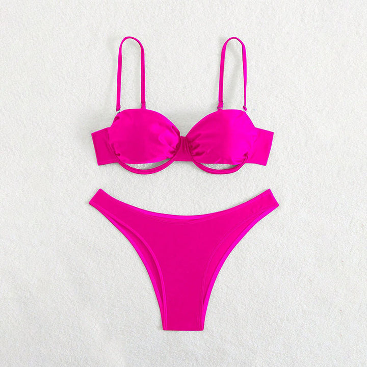 Dame Push-Up-Bikini med elegant design og justerbare stropper Skovae
