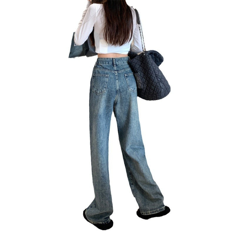 Kvinders brede skår vintage jeans Stilla