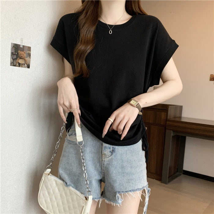 Femme Afslappet Fit Knot Tee Stilla