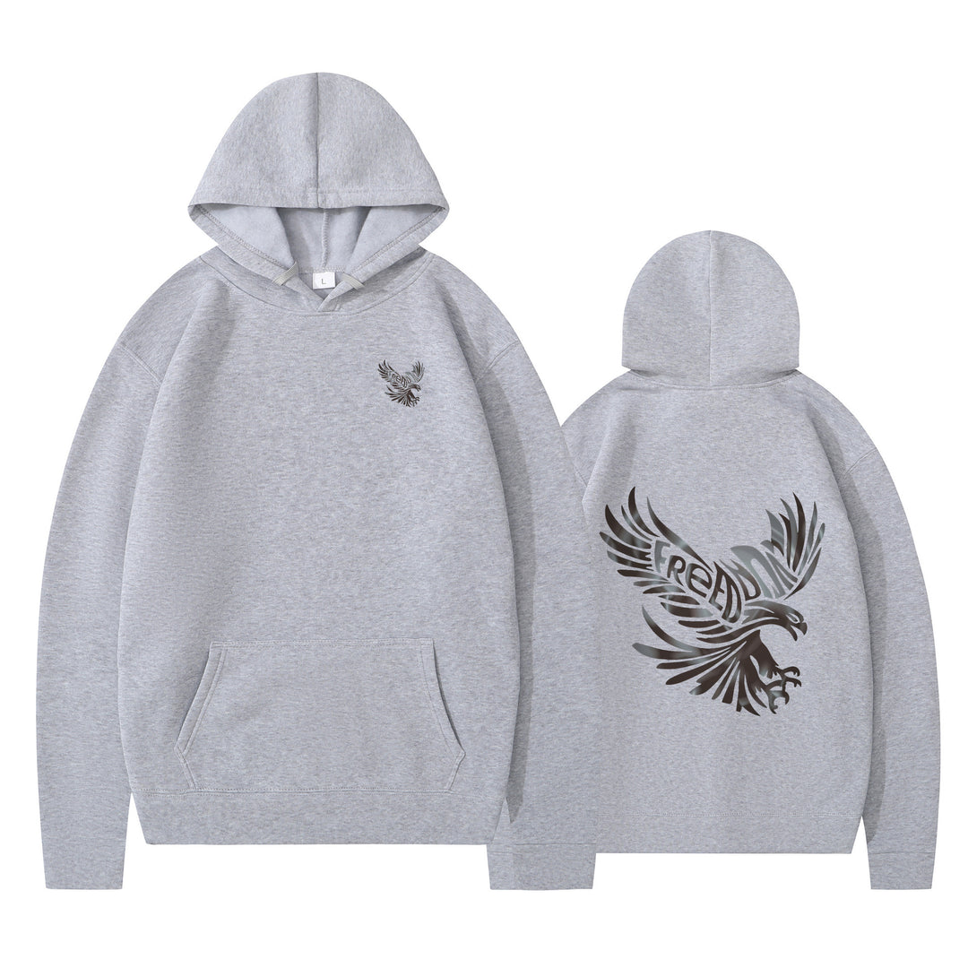 Dame hoodie med ikonisk ørnedesign og blød indvendig for Stilla