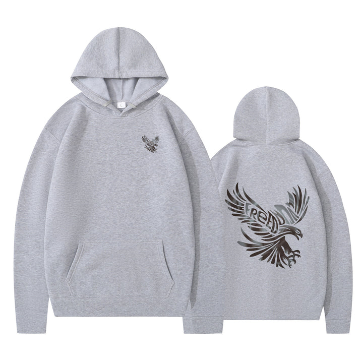 Dame hoodie med ikonisk ørnedesign og blød indvendig for Stilla