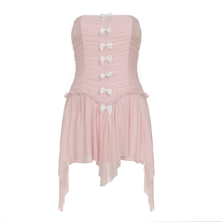 Dame Tailored Corset Dress with Ruffle Details Skovae