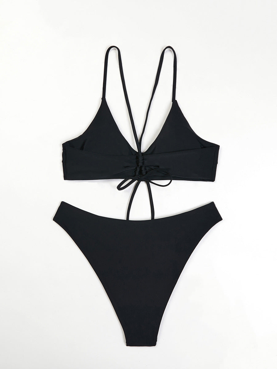 Femme Højskåret Minimalist Bikini Sæt Stilla