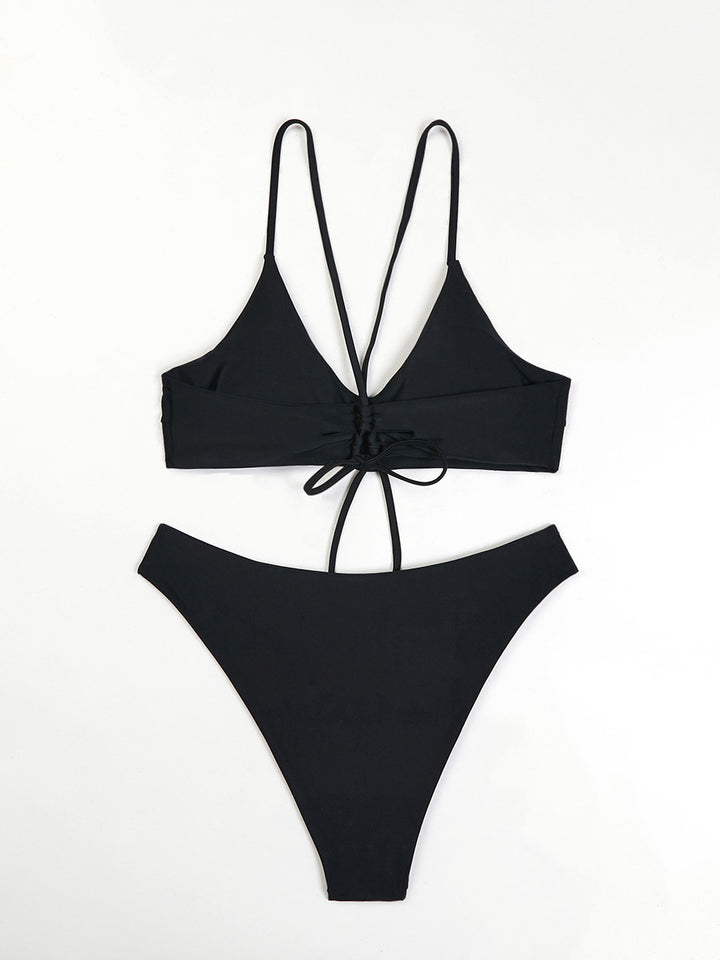 Femme Højskåret Minimalist Bikini Sæt Stilla