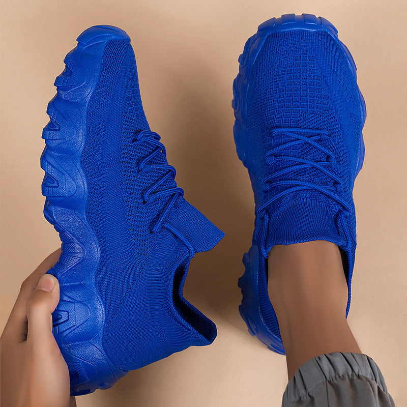 Dame Sporty Sneakers med fleksibelt strikdesign og polstret sål Stilla