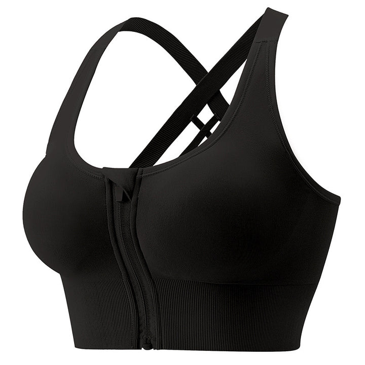 Dame Sport-BH med innovativ frontlynlås og elegant krydsrygsdesign Stilla