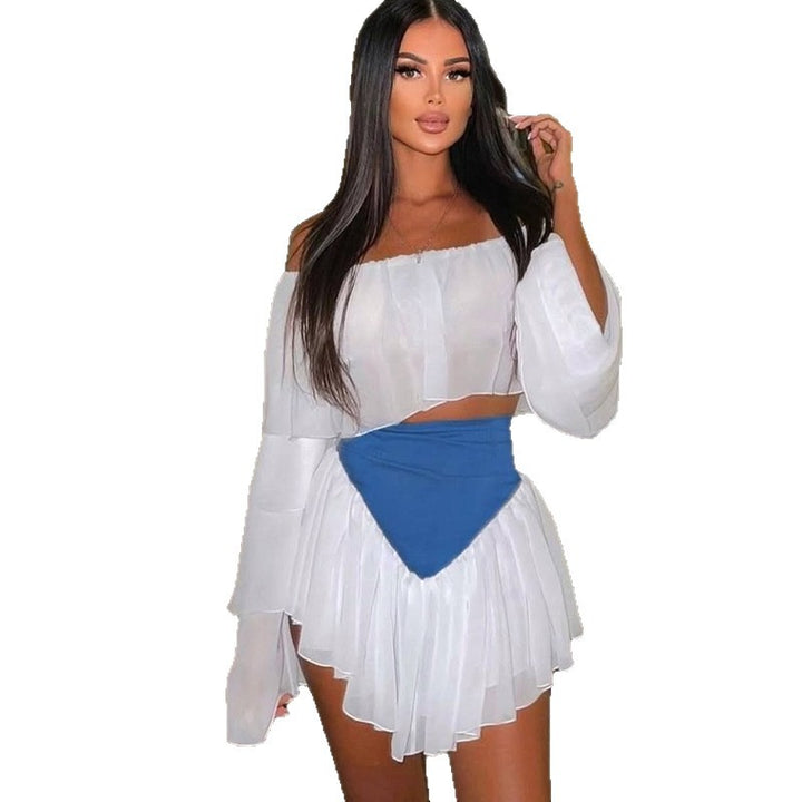 Dame Off-Shoulder Rüschenkjole Stilla