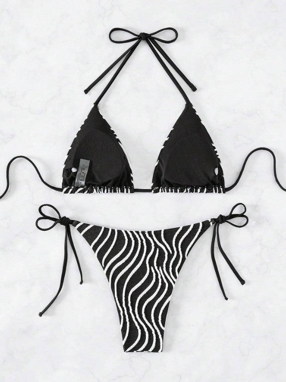 Dame Exotisk Dyreprint Bikini-Sæt Stilla