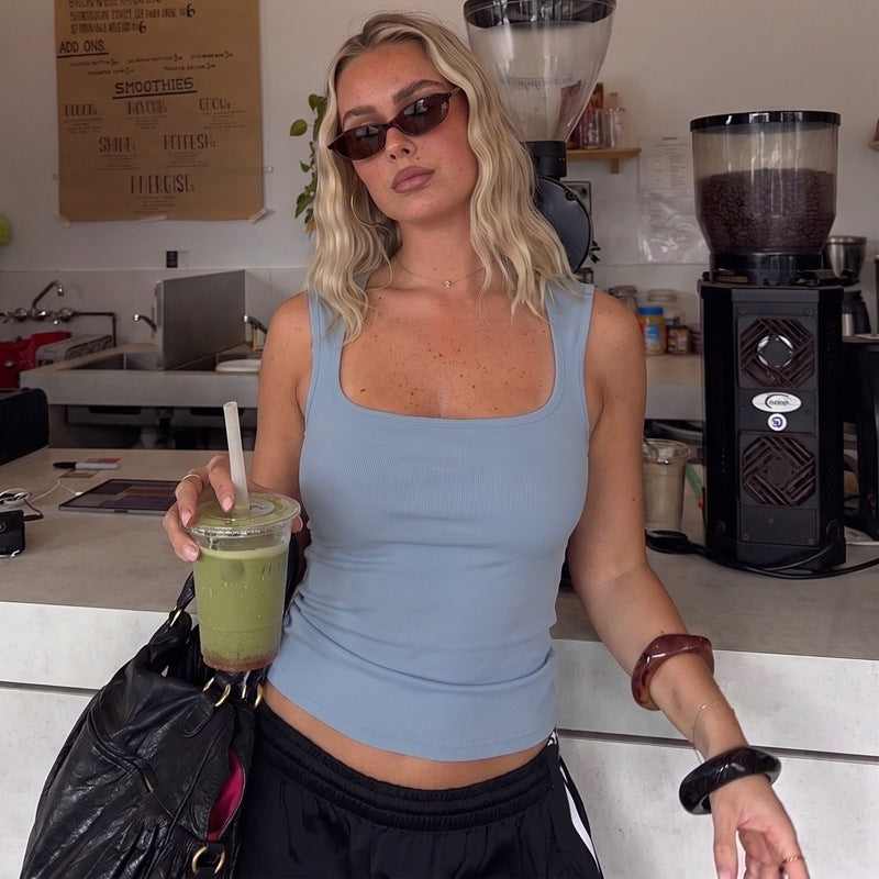Dame Basis Tanktop med høj kvalitets Stretch Skovae