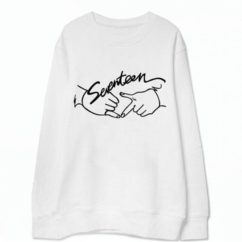Kvinders sweatshirt med kreativ håndskrift design Stilla