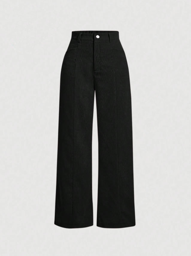 Dame brede High-Waist-bukser Skovae