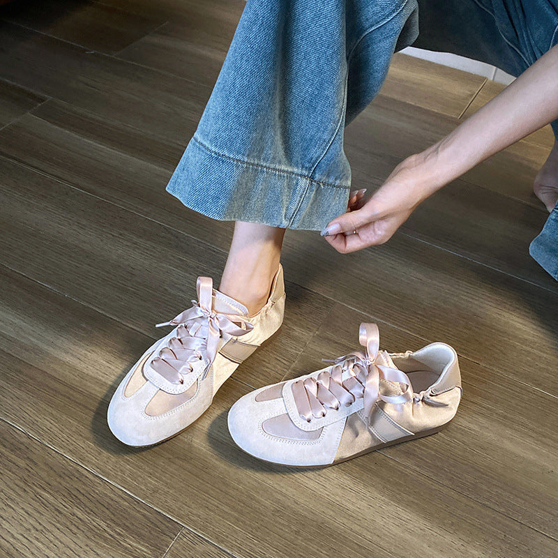 Dame Luxe Satin Schnürsneakers Stilla