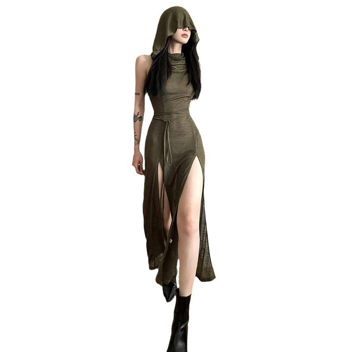 Femme High-Slit Maxi Kjole Stilla