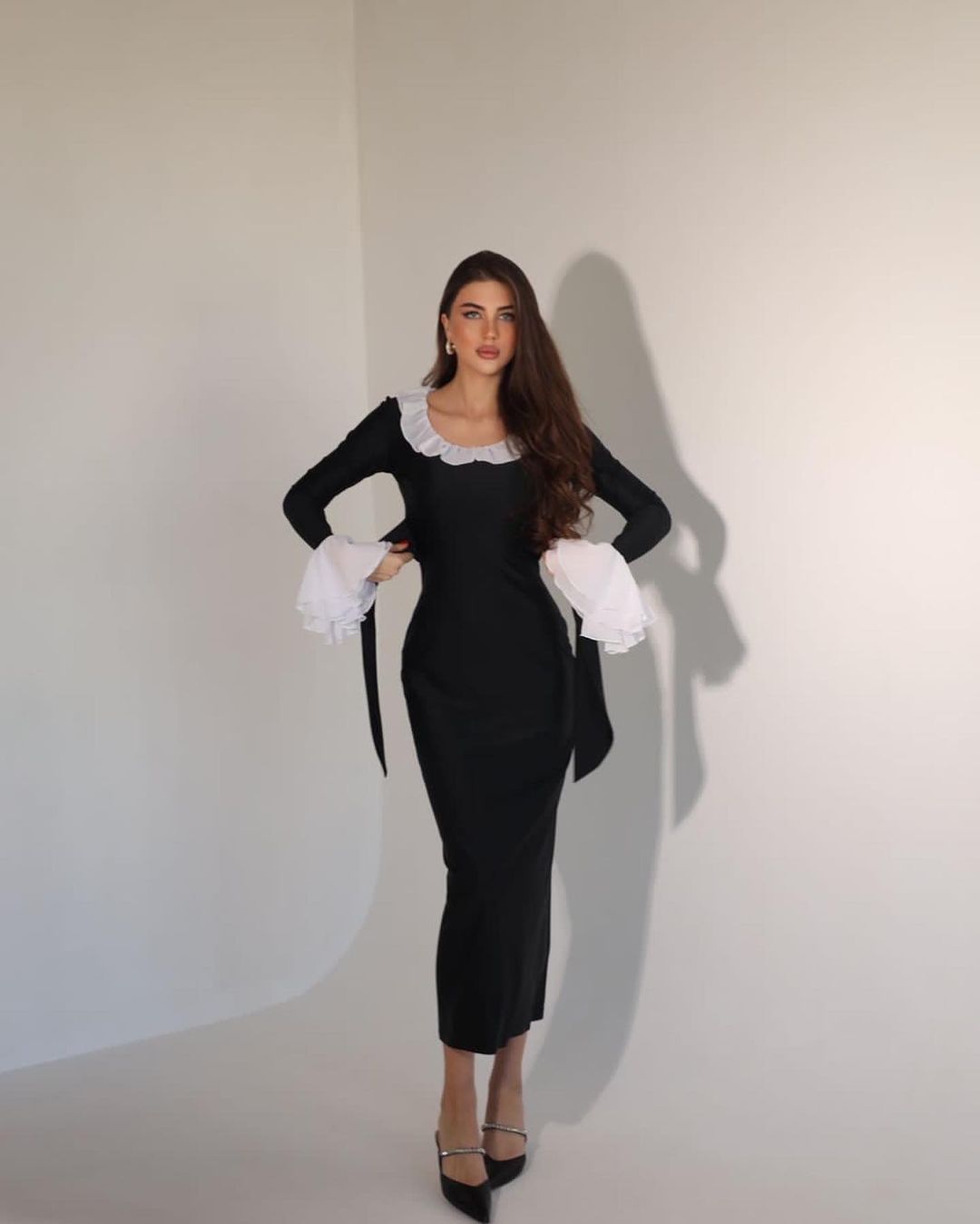 Stilla | Rynket krave Elegant Slim Fit Bodycon Nederdel