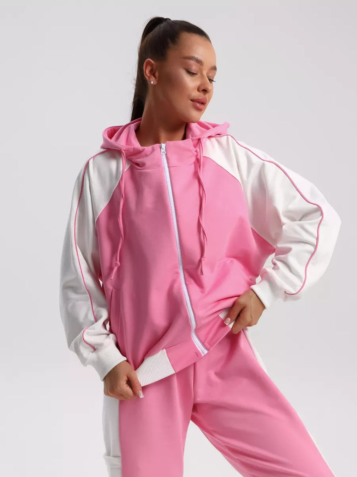 Kvinders sporty hoodie og jogger sæt Skovae
