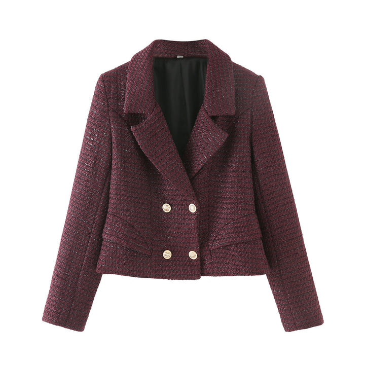 Dame Tailored Dobbeltknap Blazer og Blyantskirt Sæt Stilla