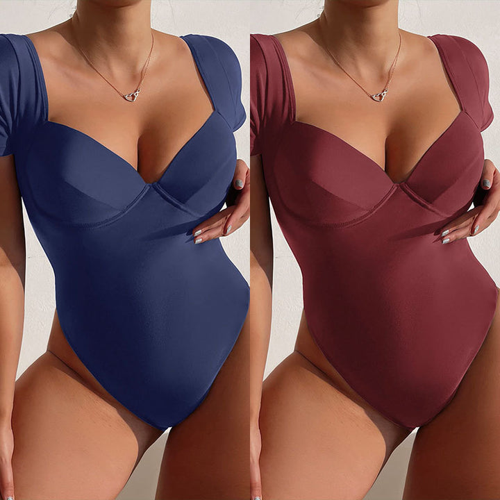 Dame Elegant Puffærmet Helkropsbadedragt Stilla