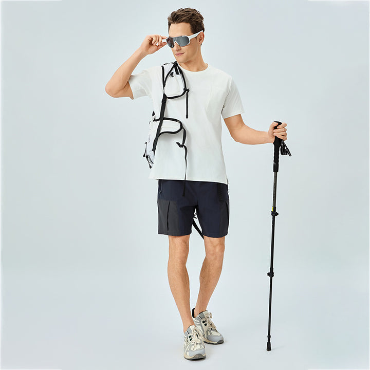 Herrer Sporty T-shirt med praktisk brystlomme Stilla