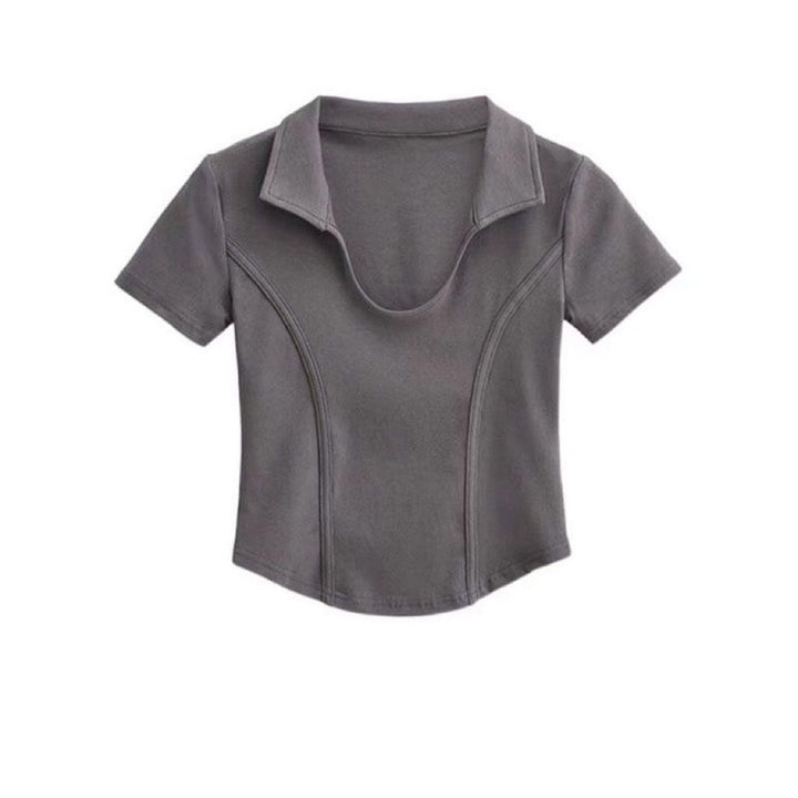 Femme Stilfuld Poloshirt med korte ærmer Stilla