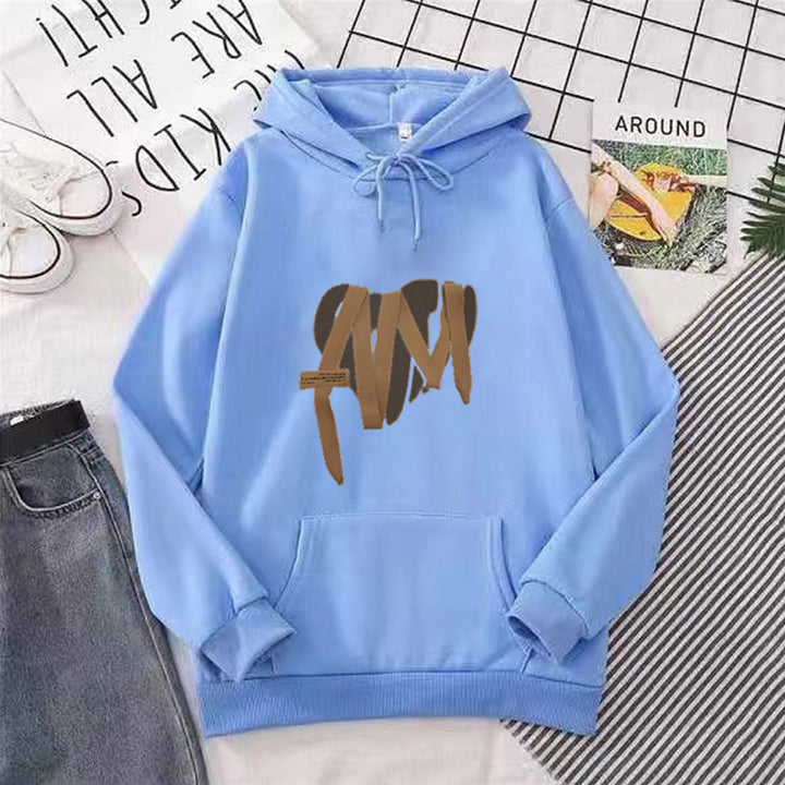 Damer hoodie med moderne design Skovae