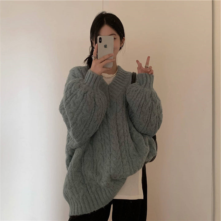 Femme Kabelstrik Grovstrikket pullover Stilla
