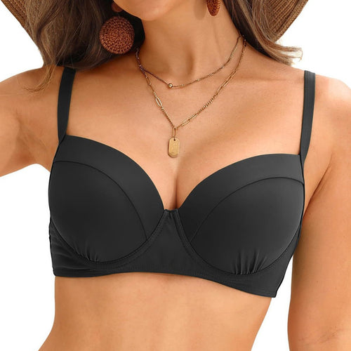 Dame Balconette-bikini top med støttende bøjler og elegant snit Stilla