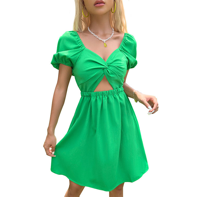 Femme Cut-Out Twist Front Mini-Kjole Stilla