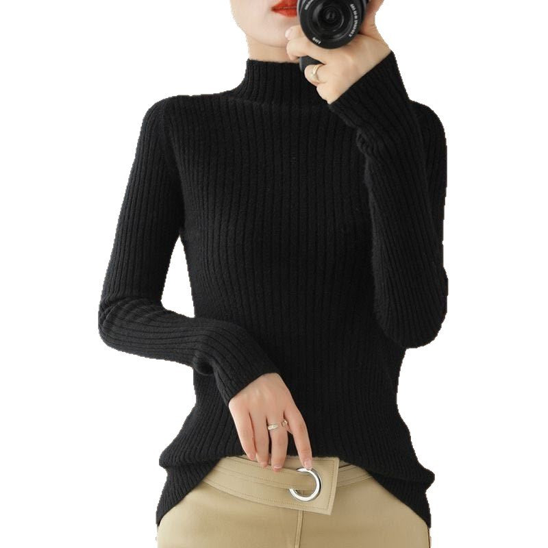 Damer Elegant og figurfremhævende turtleneck sweater Stilla