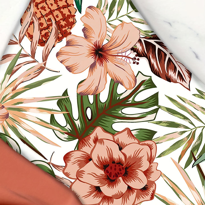 Dame Heldragt med raffineret omslag design og blomstermønster Stilla