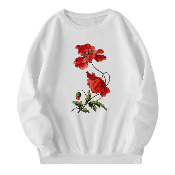 Kvinders sweatshirts med blomsterdesign og komfortabel pasform Stilla