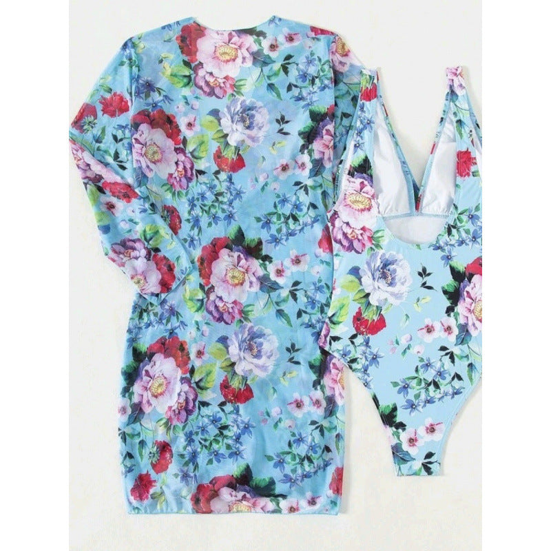 Damer strandoveralls med blomstret design og let materiale Skovae