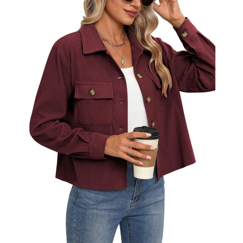 Dame modet Overshirt-jakke med struktureret stof Stilla