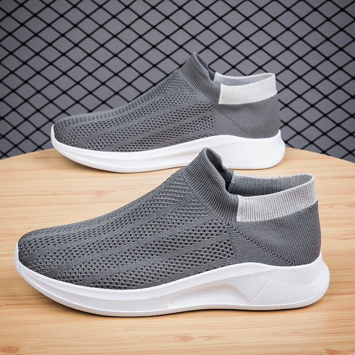 Herrer Åndbare Strik Slip-On Sneakers Stilla