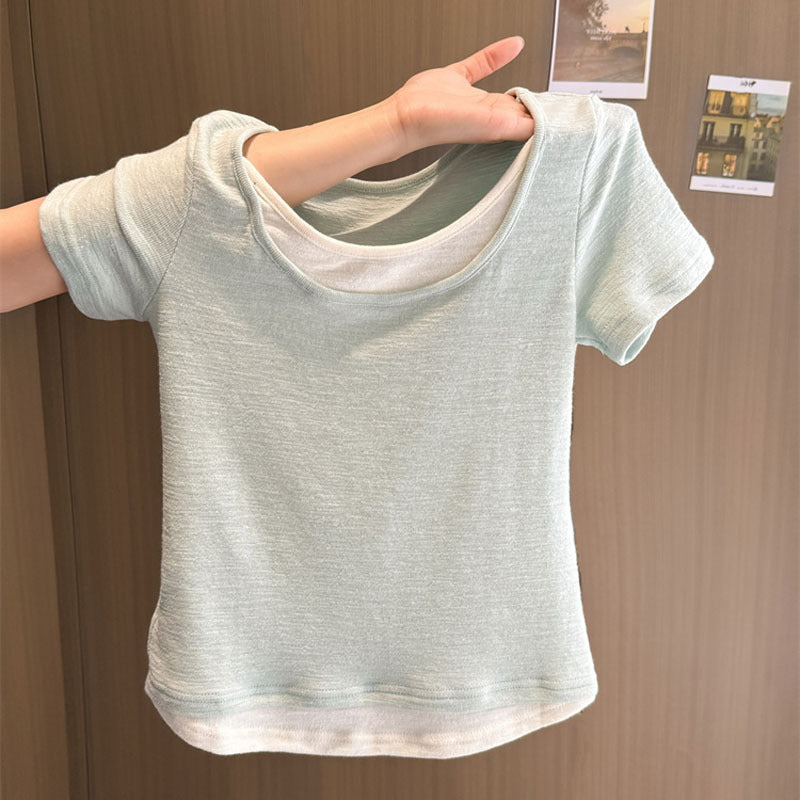 Femme Casual Letvægts Kortærmet T-Shirt Stilla